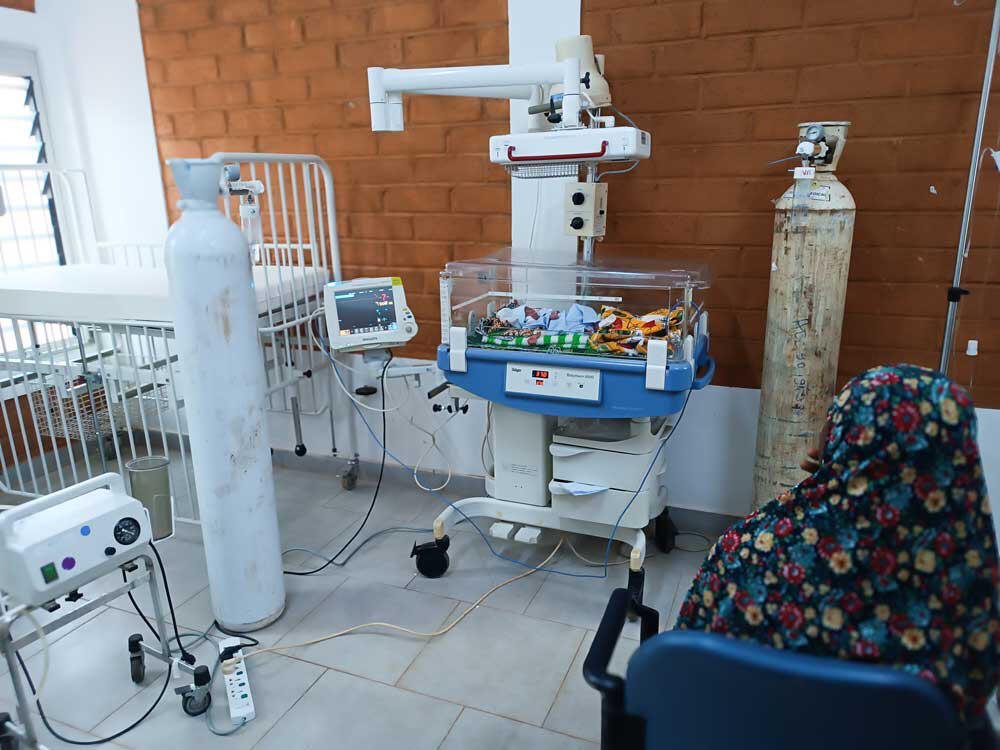 Babywärmebett im Einsatz